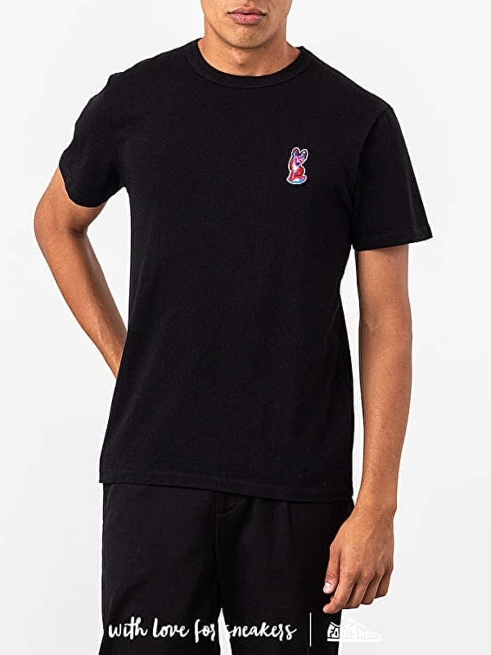 Maison Kitsune Black Acide Fox Patch T-Shirt
